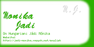 monika jadi business card
