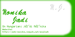 monika jadi business card